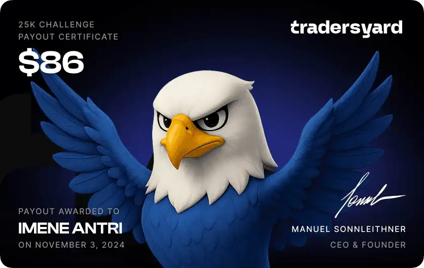 Trader payout screenshot